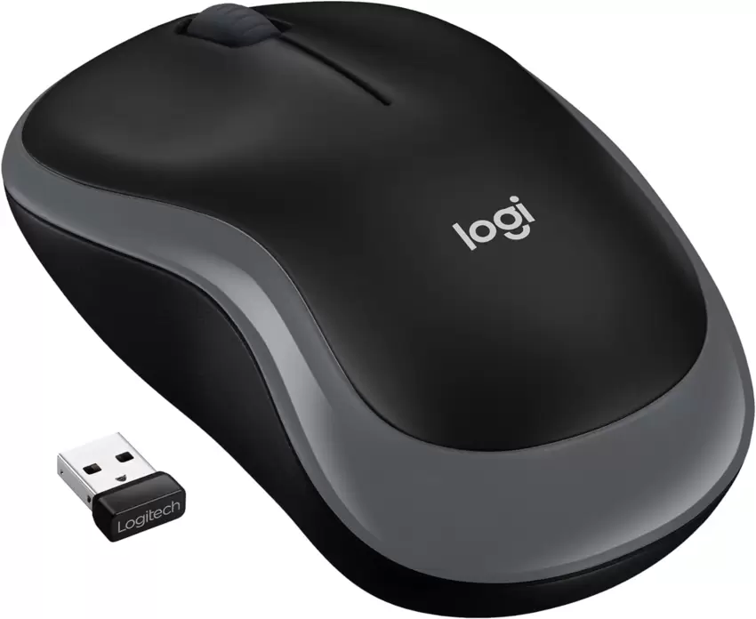 LOGITECH M185 Wireless Ottico Mouse Blu/Rosso/Nero  