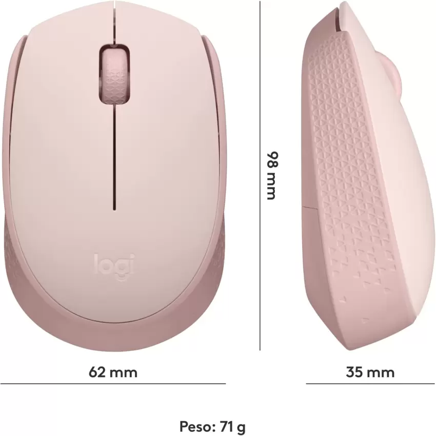 LOGITECH M171 Wireless Ottico Mouse Nero/Blu/Rosso/Rosa  