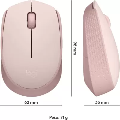 LOGITECH M171 Wireless Ottico Mouse Nero/Blu/Rosso/Rosa 