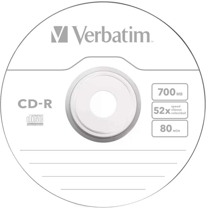 VERBATIM CD-R 80min 52x 700Mb Campana da 10pz.  