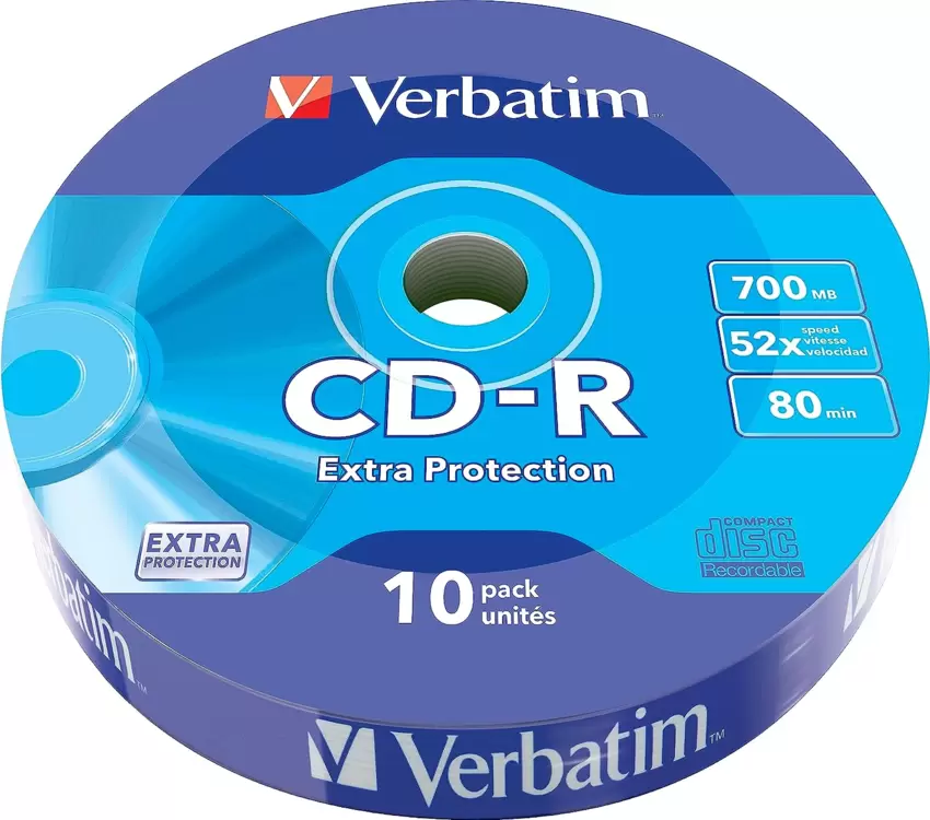 VERBATIM CD-R 80min 52x 700Mb Campana da 10pz.  