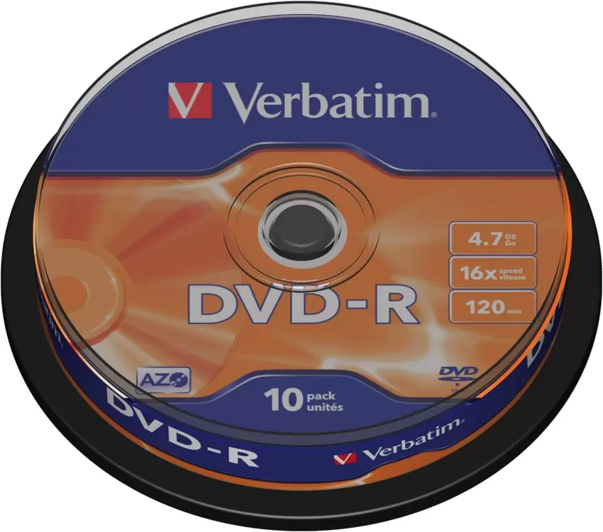 VERBATIM Dvd-R 16x 4.7Gb Campana da 10pz. Printable  