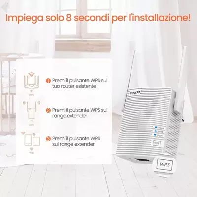 TENDA A18 AC1200 Wi-Fi Range Extender 