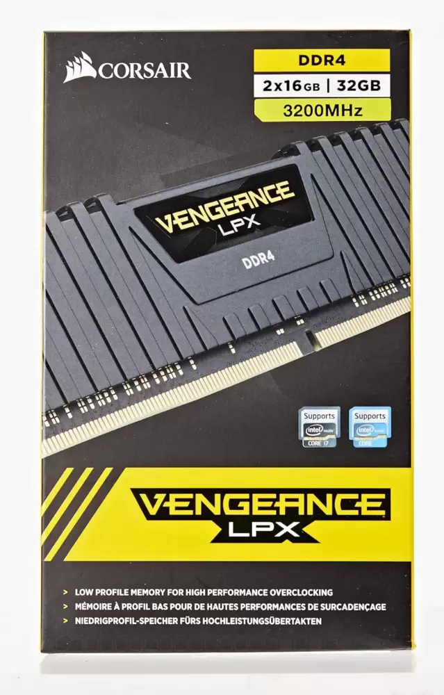 CORSAIR VENGEANCE RGB DDR4 RAM 32GB (2x16GB) 3200MHz CL16  