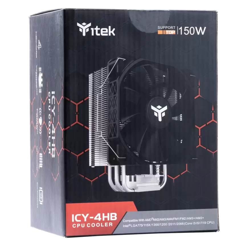 ITEK ICY-4HB Dissipatore ad aria 150W TDP  