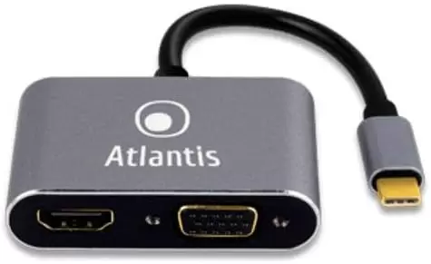 ATLANTIS-LAND Adattatore TYPE-C A HDMI+VGA  