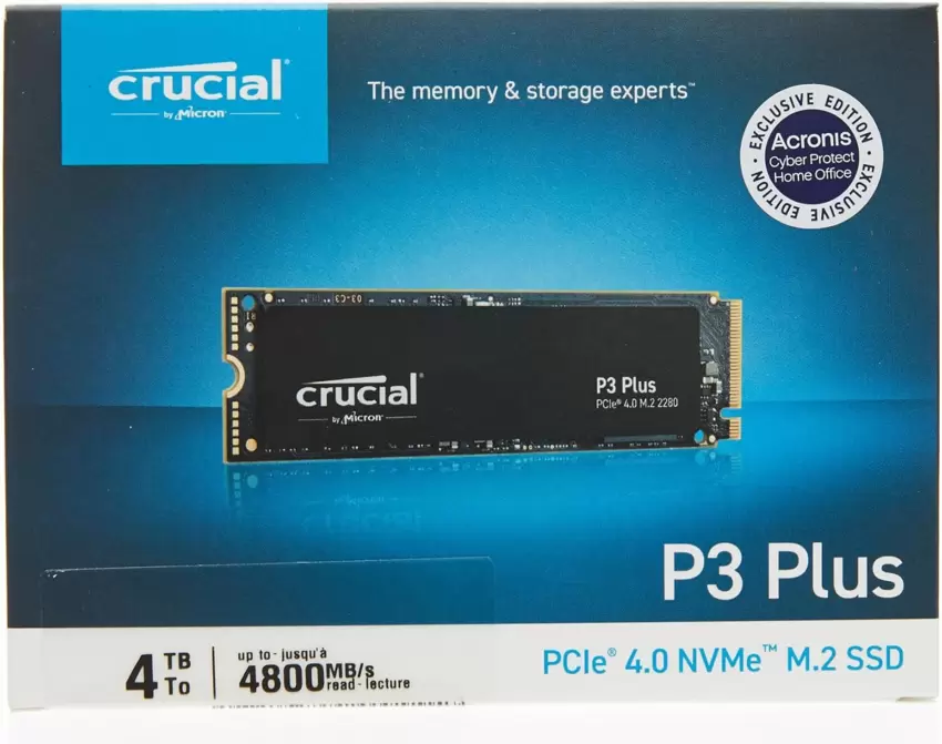 CRUCIAL P3 NVMe SSD 4TB PCle 4.0  