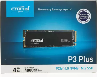 / CRUCIAL P3 NVMe SSD 4TB PCle 4.0