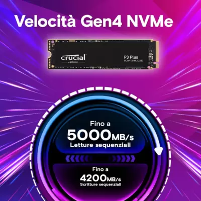 / CRUCIAL P3 NVMe SSD 4TB PCle 4.0