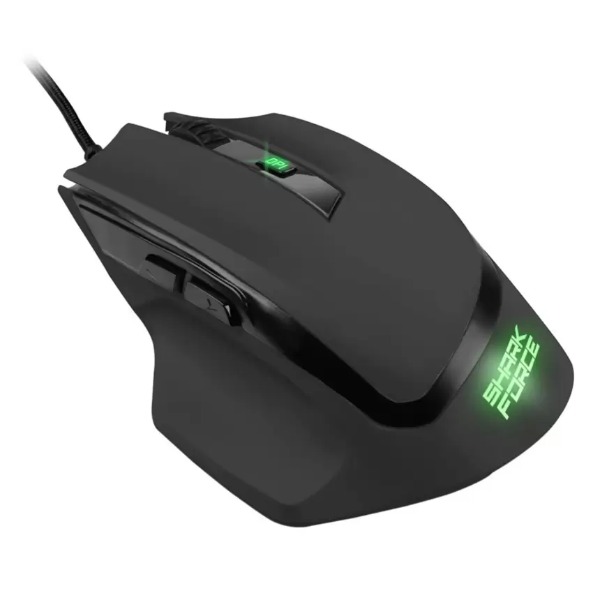 SHARKOON FORCE2 mouse Gaming Usb Bianco/Nero/Grigio  