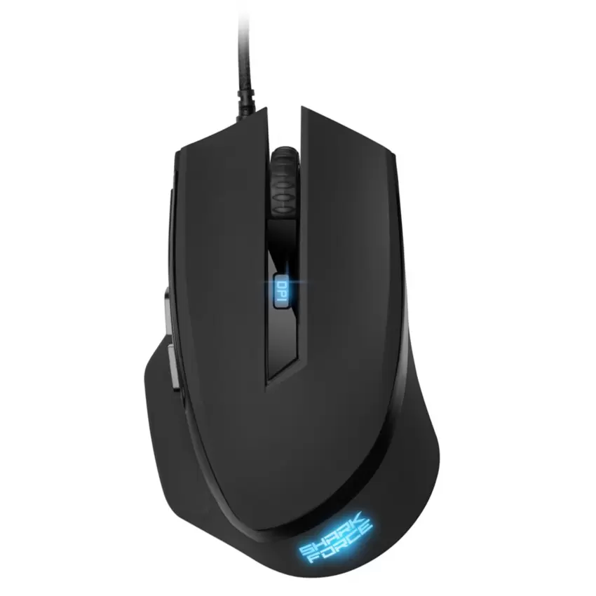 SHARKOON FORCE2 mouse Gaming Usb Bianco/Nero/Grigio  