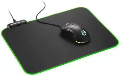 SHARKOON Tappetino Mouse Gaming 1337 MAT RGB V2 360 