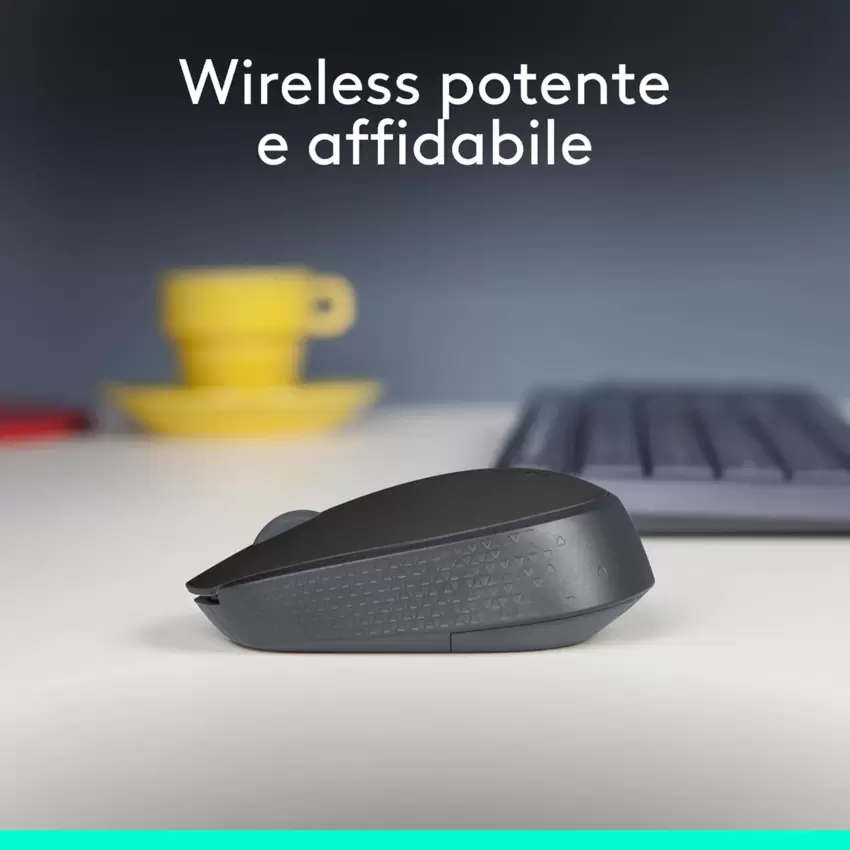 LOGITECH B170 Wireless Ottico Mouse Nero  