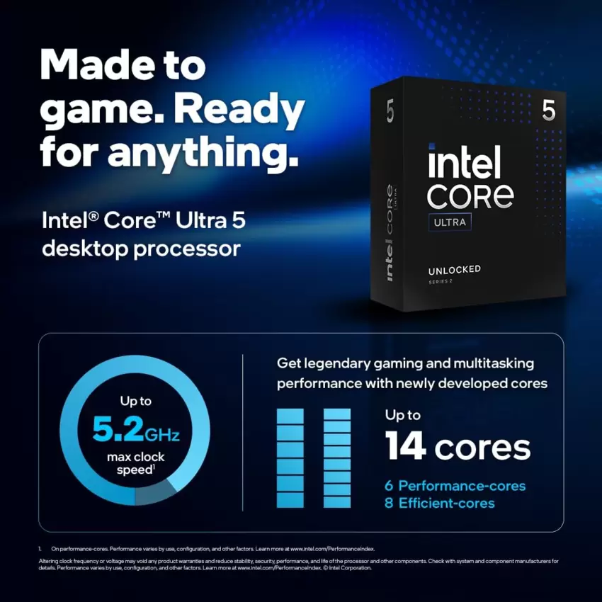  INTEL CPU Core Ultra 245KF -NO VIDEO INTEGRATO-  