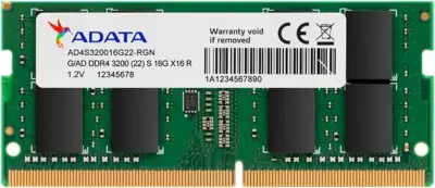 / ADATA So-Dimm DDR4 3200 Laptop 16Gb 1.20V