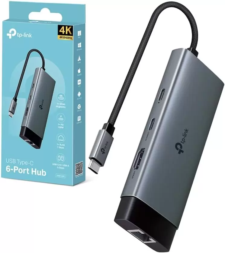 TP-LINK UH6120C Hub USB C 6 in 1  