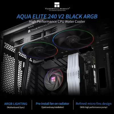 / THERMALRIGHT AQUA ELITE ARGB V2 240 Dissipatore a Liquido Intel/Amd